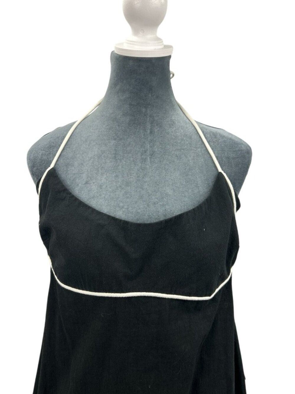 Free People Summer In Capri Halter Slit Side Midi Dress Womens Size XL Black NWT - Picture 11 of 16